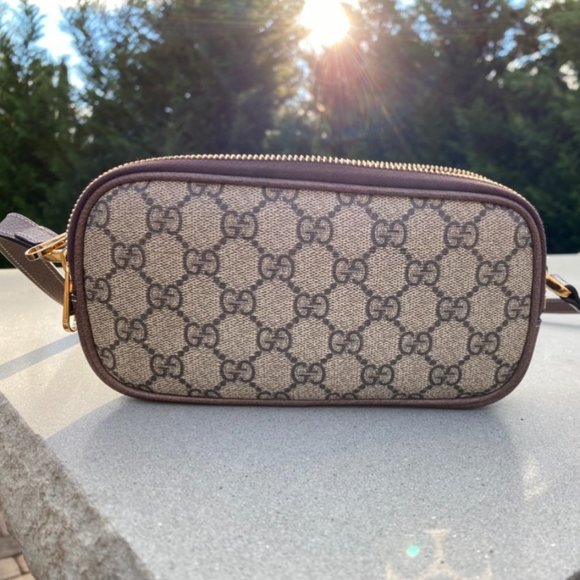 Gucci Ophidia Interlocking GG Canvas with Webbing Shoulder Bag - Picture 3 of 13